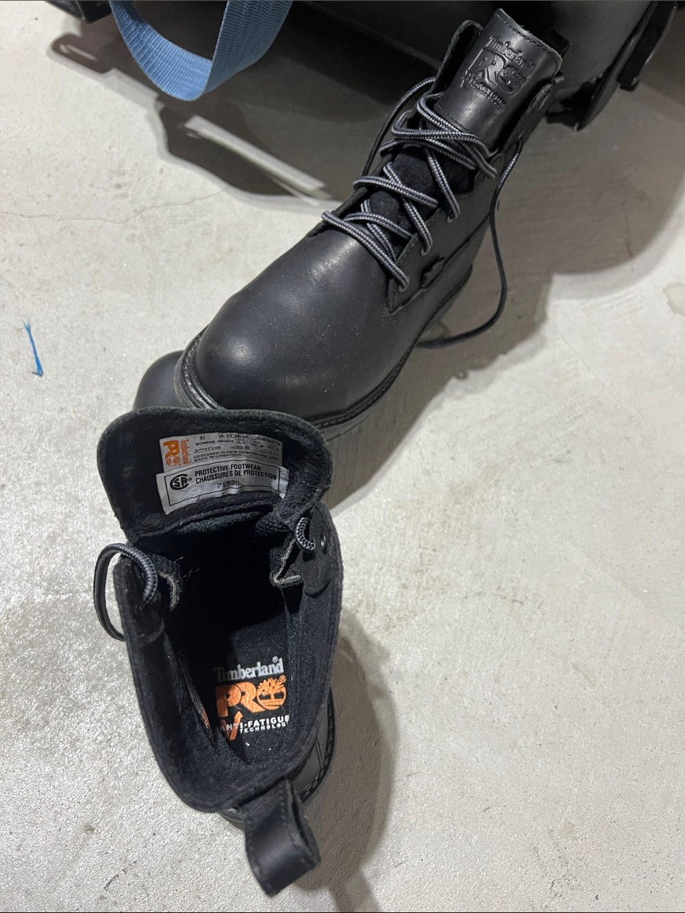 Timberland PRO Black Lace-Up Work Boots